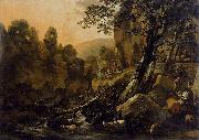 Nicolaes Pietersz. Berchem The Waterfall USA oil painting artist